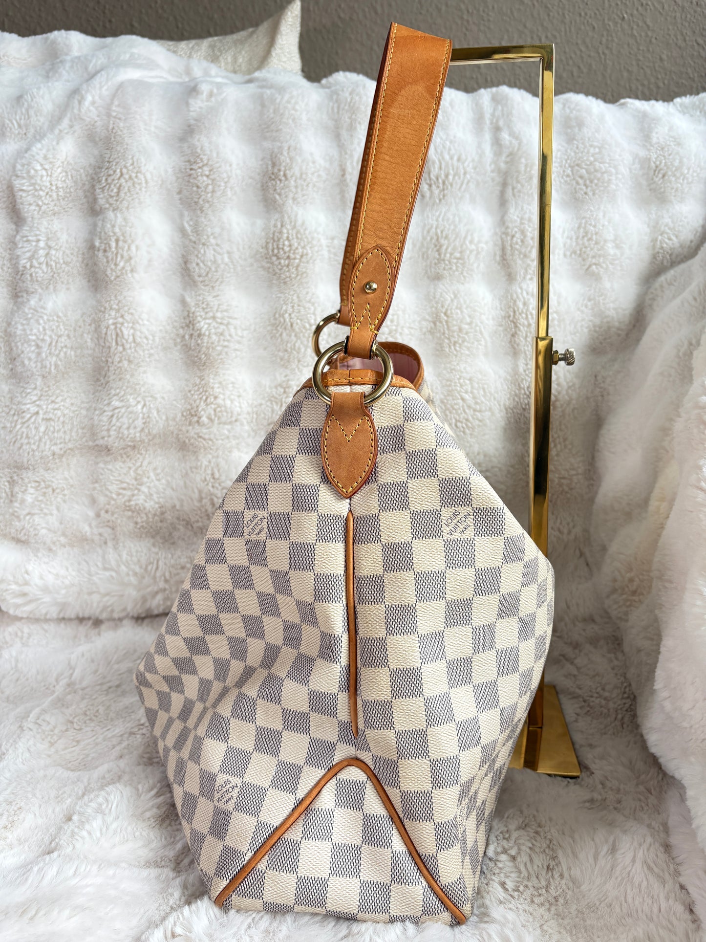 -Sold- Louis Vuitton Delightful MM Damier Azur „Rose Ballerine“ – Hobo Bag