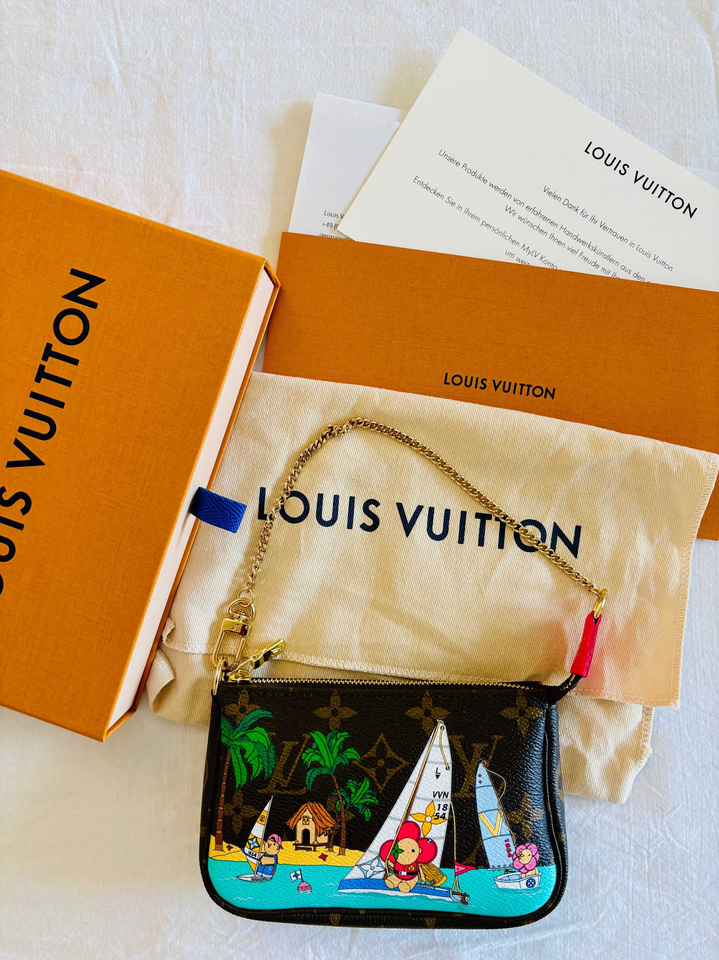 -Sold- Louis Vuitton Mini Pochette Accessoires Vivienne Sailing Limited Edition 2023 – Full Set