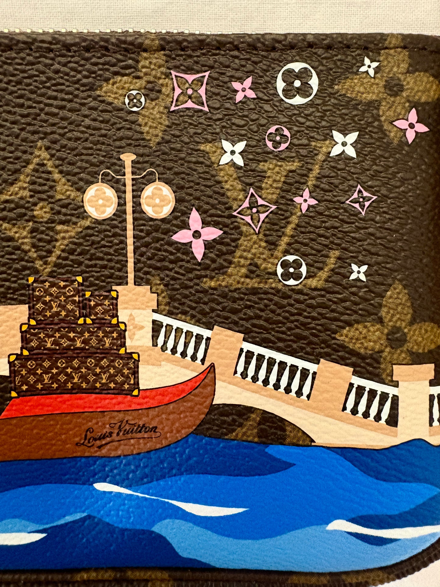 Louis Vuitton Mini Pochette Accessoires Venice Gondola Xmas Animation 2022 Vivienne Monogram