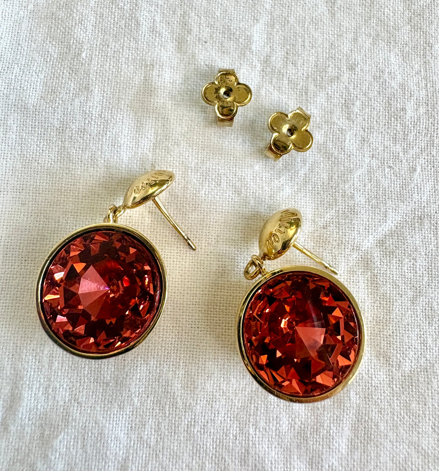 Louis Vuitton Vintage Swarovski Ohrringe M66874 France
