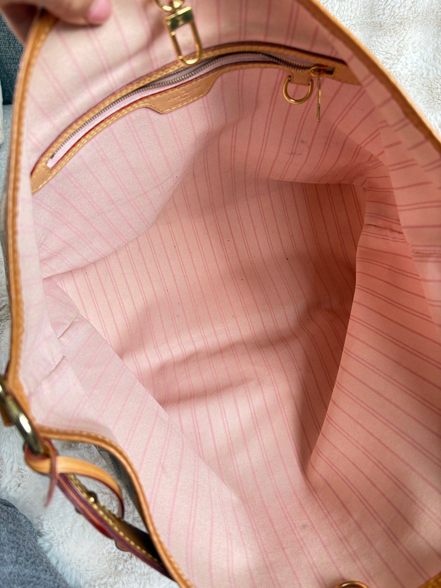 -Sold- Louis Vuitton Delightful MM Damier Azur „Rose Ballerine“ – Hobo Bag