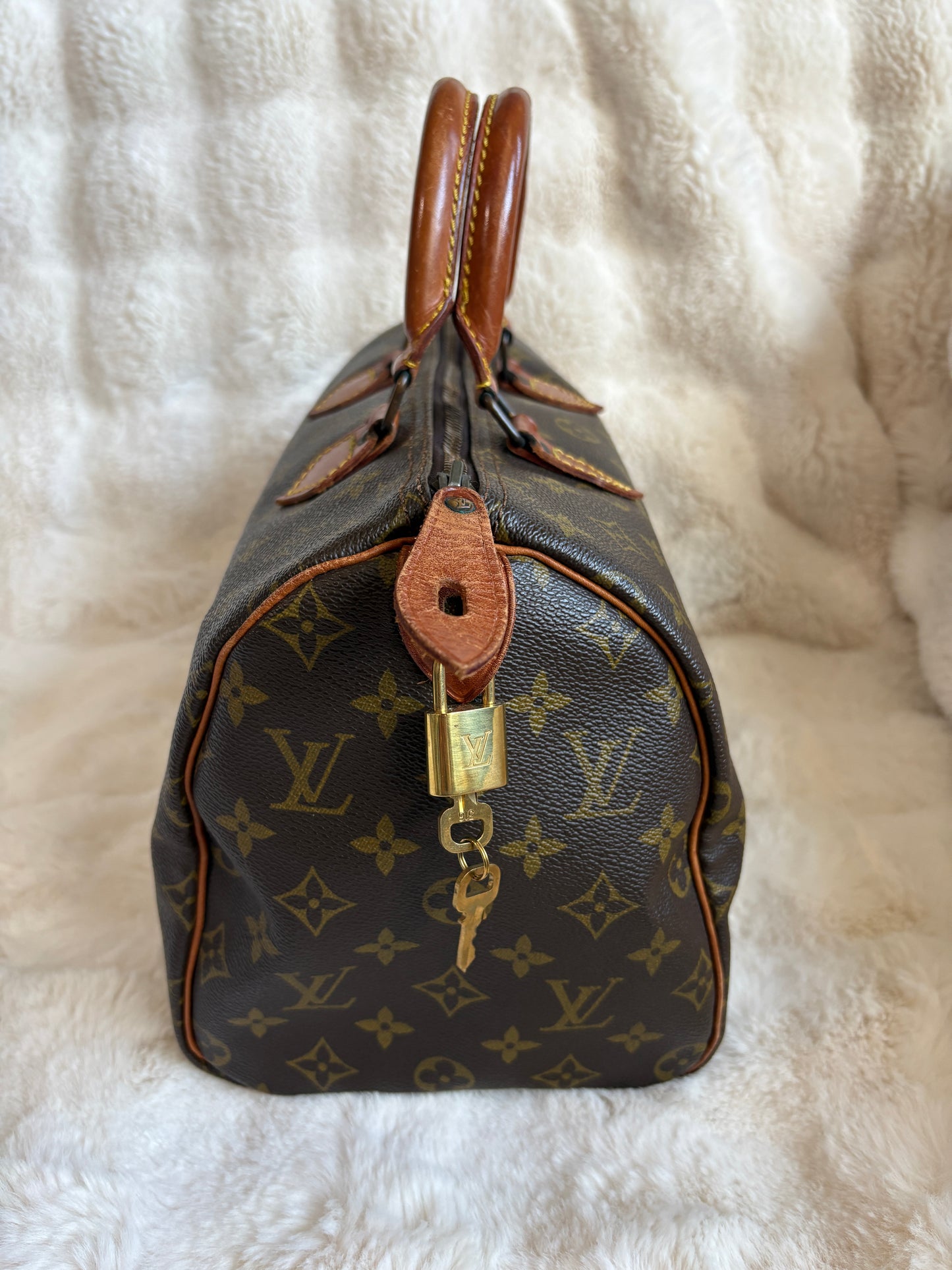 -Sold- Louis Vuitton Speedy 30 Vintage Monogram – Komplettset mit Organizer & Strap