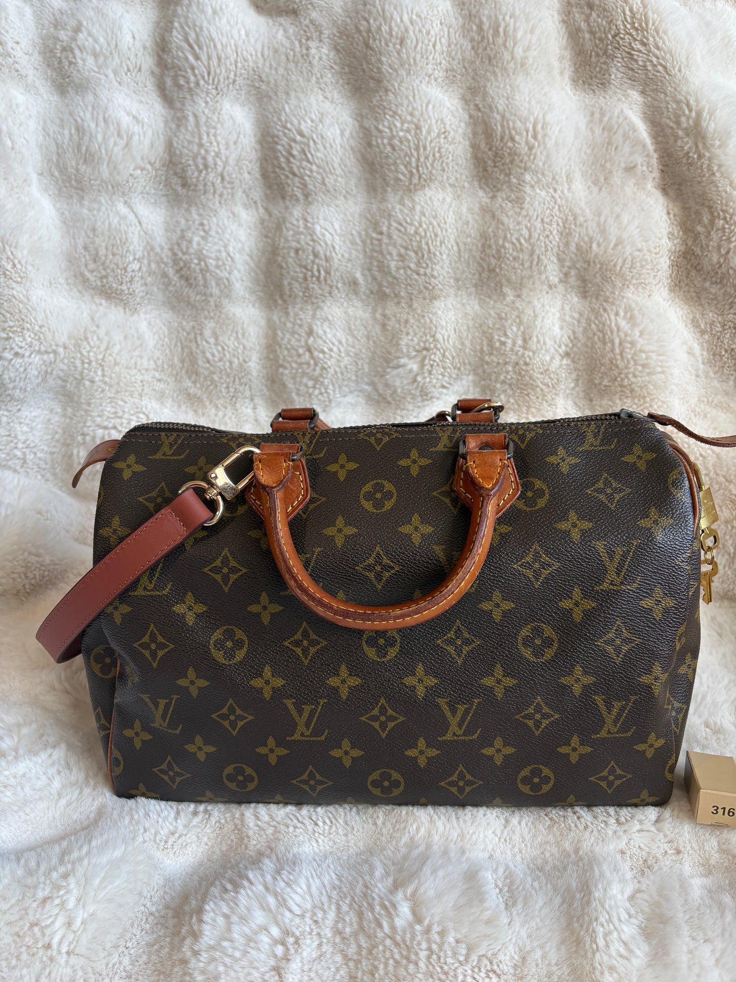-Sold- Louis Vuitton Speedy 30 Vintage Monogram – Komplettset mit Organizer & Strap