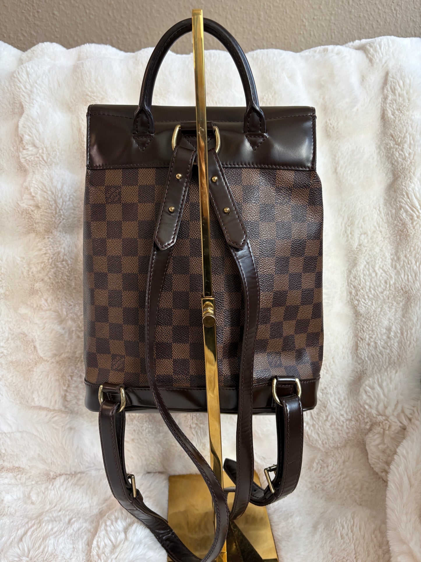 Louis Vuitton Soho Backpack Damier Ebene