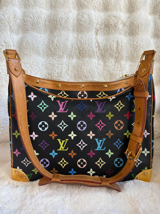 -Sold- Louis Vuitton Boulogne 30 Multicolor – Takashi Murakami Vintage Schultertasche