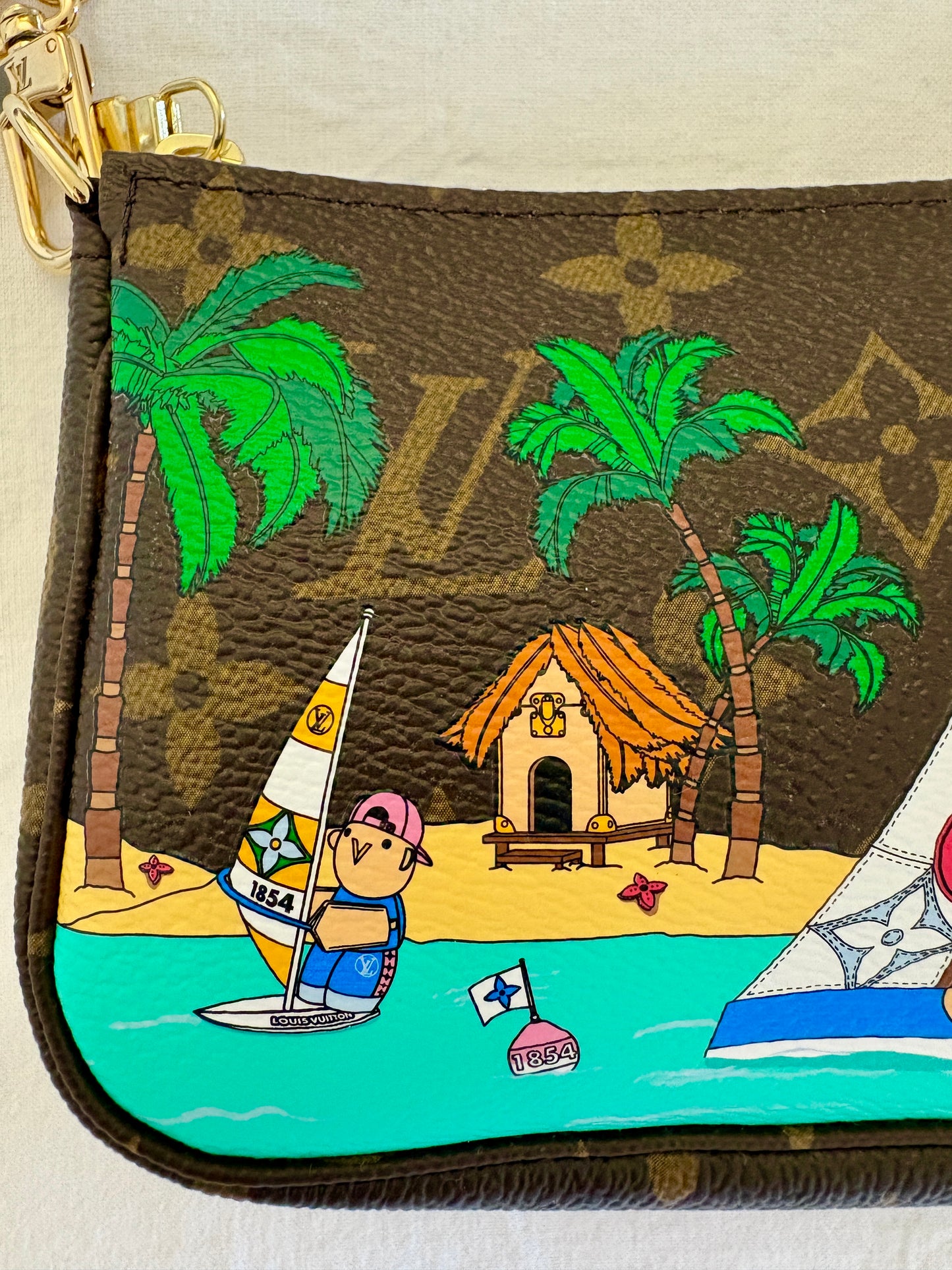 -Sold- Louis Vuitton Mini Pochette Accessoires Vivienne Sailing Limited Edition 2023 – Full Set