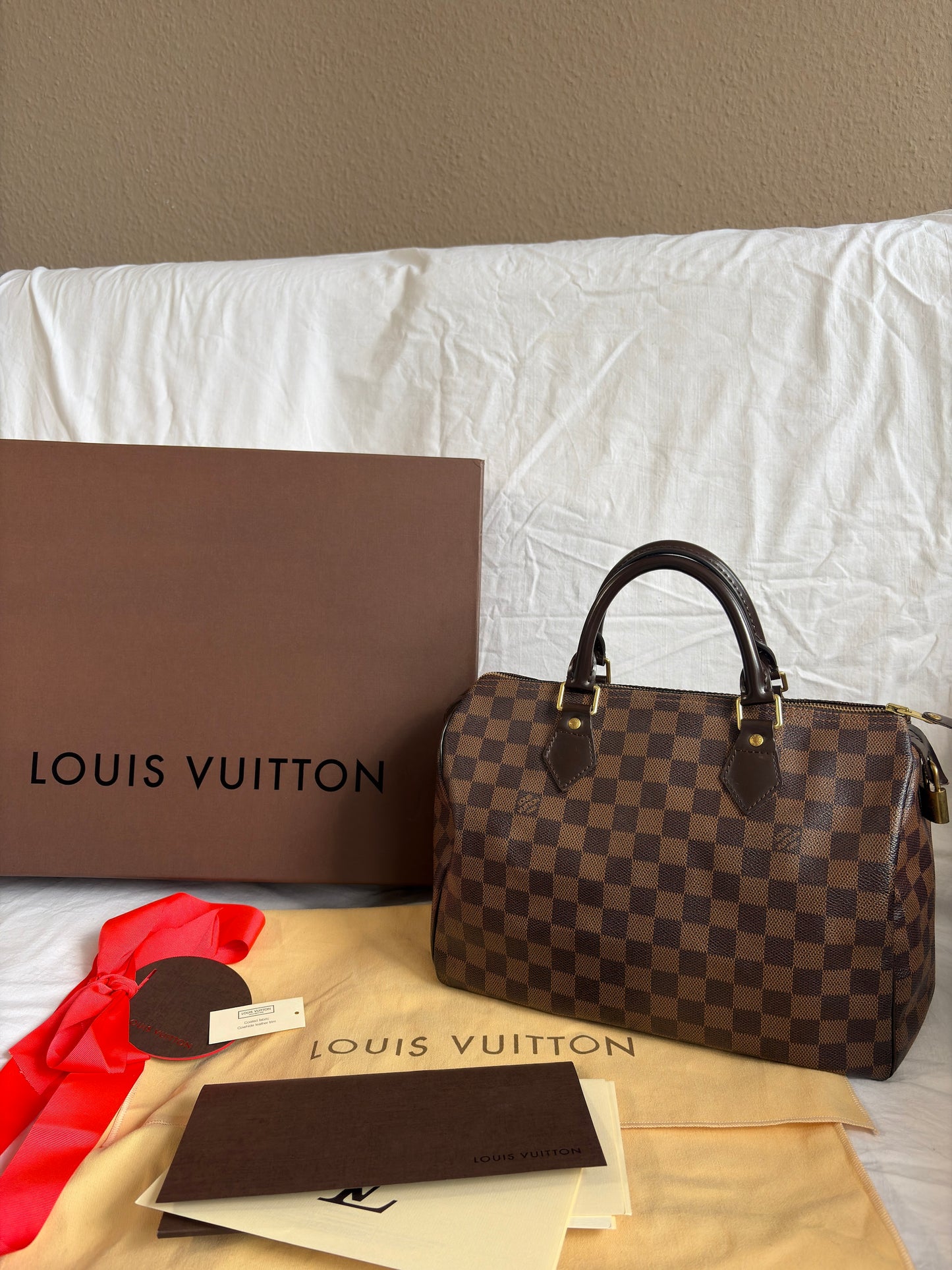-Sold- Louis Vuitton Speedy 30 im Damier Ebene Canvas